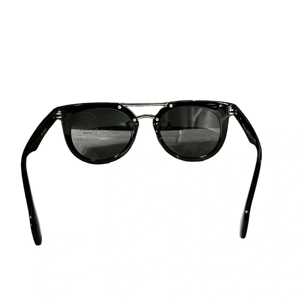 Black Fashion Sunglasses With Brow Bar New UVA/UVB Protection